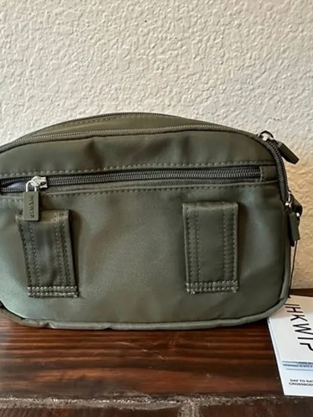 Military Olive Crossbody Convertible Bag - Picture 3 of 10
